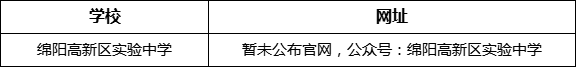 綿陽(yáng)市綿陽(yáng)高新區(qū)實(shí)驗(yàn)中學(xué)網(wǎng)址是什么？