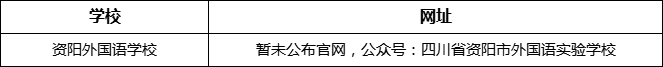 資陽市資陽外國語學(xué)校網(wǎng)址是什么？