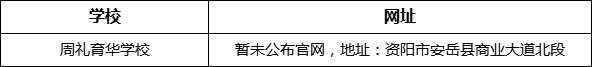 資陽(yáng)市周禮育華學(xué)校網(wǎng)址是什么？