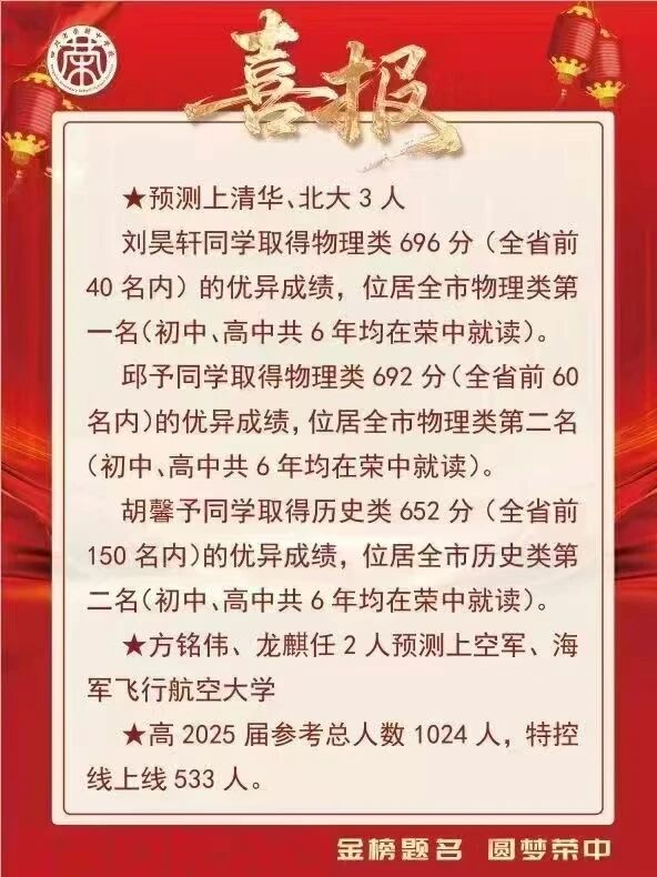 2026年自貢市四川省榮縣中學(xué)校升學(xué)率怎么樣？