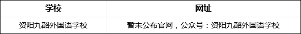 資陽市資陽九韶外國語學校網(wǎng)址是什么？
