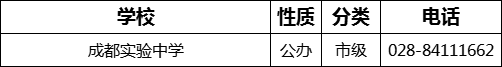 成都市成都實驗中學(xué)2022年招辦電話是多少？