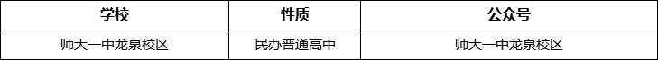 成都市師大一中龍泉校區(qū)官網(wǎng)、網(wǎng)址、官方網(wǎng)站